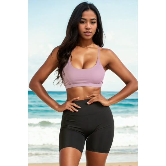 Racerback Cutout Sports Bra