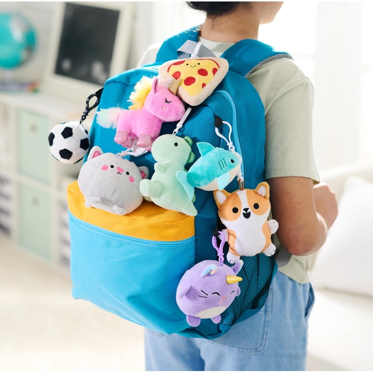 American Greetings 4 in. Plush Unicorn Cat Backpack Clip (1 