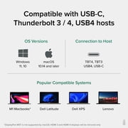 Plugable 14-in-1 USB C Docking Station with 4x HDMI, Quad Dock with 100W Charging