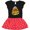 Black & Red with Polka Dots, variant on Inktastic Halloween No Such Thing as Too Much Candy Corn Gift Toddler Girl Dress