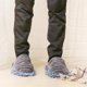 thumbnail image 5 of GOOHOCHY Pantuflas de rayas peludas para limpiar el suelo, con suela desmontable, talla S 35-37 (gris), 5 of 8