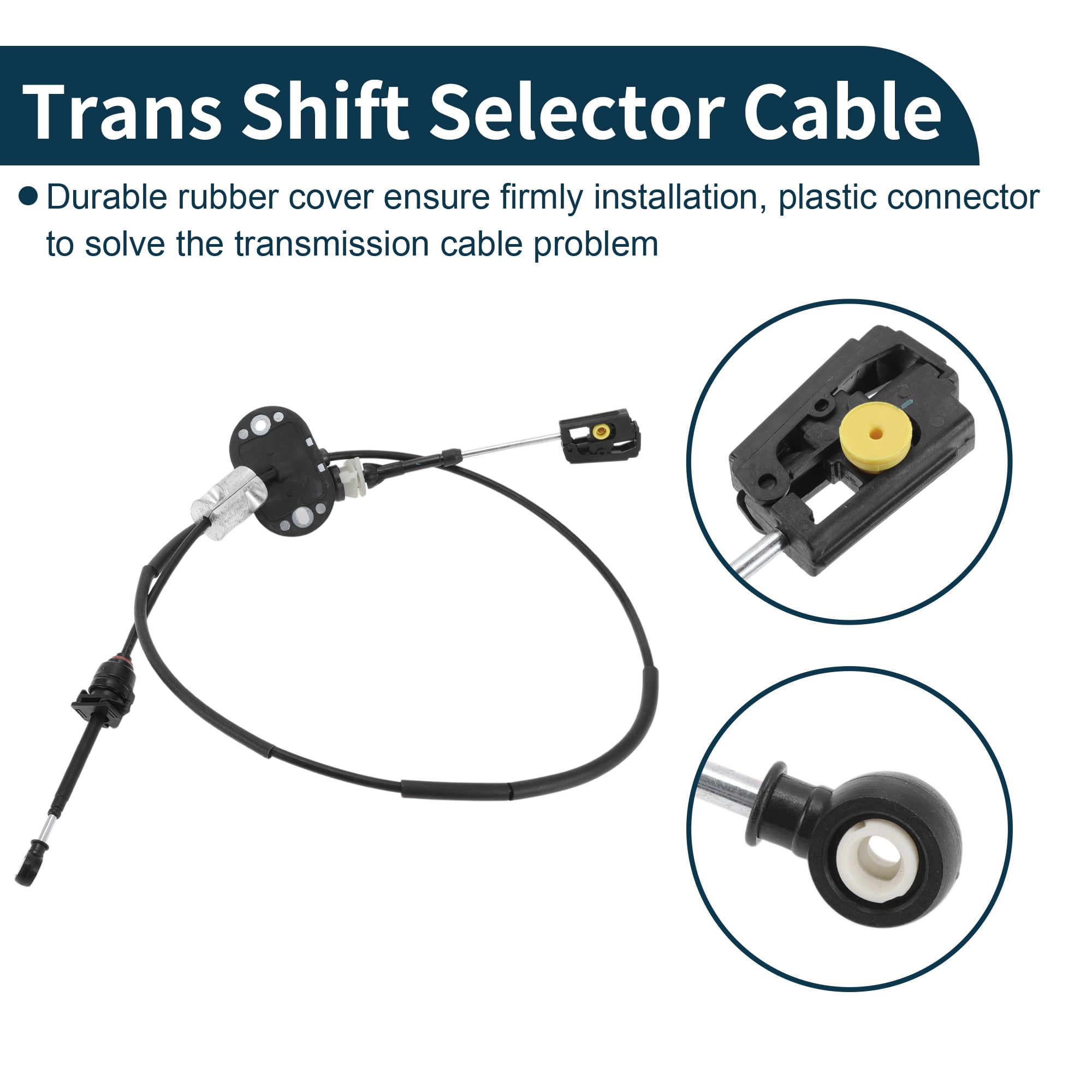 Unique Bargains Automatic Transmission Gear Shifter Cable for Ford Focus 2005-2007 Automatic No.5S4Z7E395C/5S4Z7E395BB Trans Gear Shift Control Lever Cable