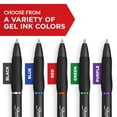 thumbnail image 4 of Sharpie S Gel Pens, Medium Point, 0.7 mm, Black/Blue Barrel, Blue Ink, Pack Of 12 Pens, 4 of 9