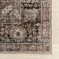 thumbnail image 4 of Bayberry Spill Proof Vintage Machine Washable Area Rug, 2' 6" x 10', Runner, Bayberry Brown, 4 of 9