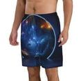 thumbnail image 2 of Salouo Astronaut Pattern Swim Trunks for Men,Men's Hawaiian Bathing Suit Swimsuits Quick Dry Swimming Board Shorts Beach Shorts with Pockets-Small, 2 of 6