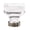 Clear, variant on Amerock Glacio 1-3/8 in (35 mm) Length Clear/Black Bronze Cabinet Knob