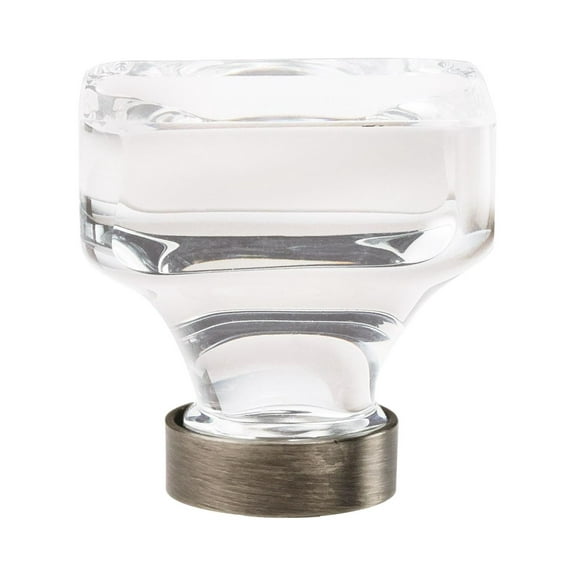 Amerock Bp36653 Glacio 1-3/8" Square Cabinet Knob - Clear