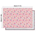 thumbnail image 6 of Strawberry Plants Fruit Bow Pink Pattern Summer Placemats Table Placemats Set Of 4-Linen Kitchen Washable Placemats Table Mats 11.8"x17.7" Non-Slip Heat Resistant, 6 of 6