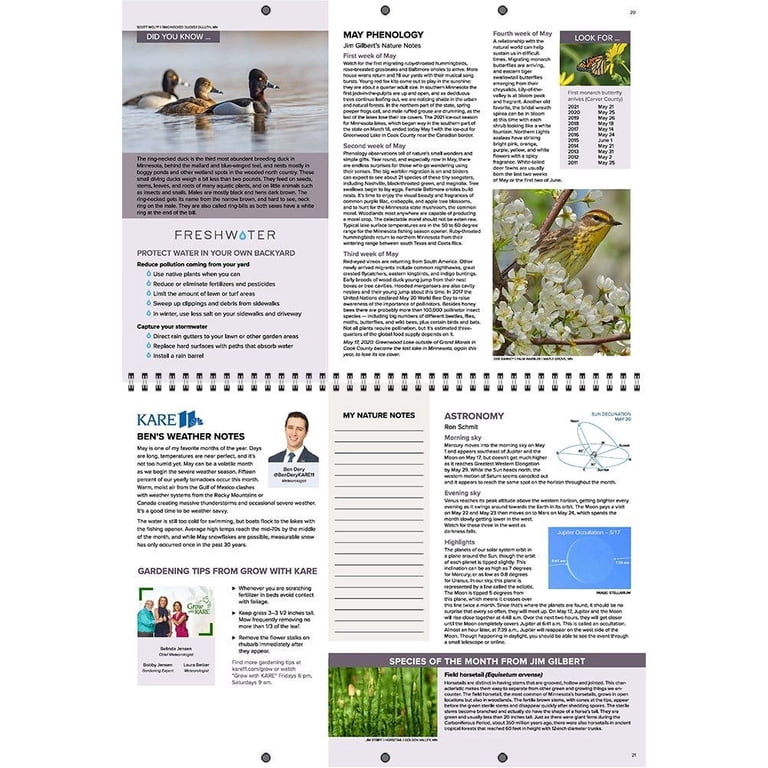 Freshwater Society, Minnesota Weatherguide 2023 Wall Calendar - Walmart.com