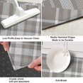 thumbnail image 3 of Gray White Plaid Checkered Pattern Kitchen Rug Mat,Kitchen Runner Rugs Non Skid Washable,Decorative Kitchen Floor Mats for Kitchen,Sink,Laundry,17"X47", 3 of 5