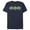 Navy Blue, variant on Men's Batman Logo Retro Wing  Graphic Tee Charcoal Medium