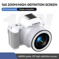 thumbnail image 2 of D11 48MP HD Pocket Digital Camera 16X Optical Zoom White, 2 of 5