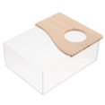 thumbnail image 1 of DEELLEEO 1Pc Sand Bath Box Small Pets Toilet Acrylic Shower Basin Hamster Bathtub, 1 of 6