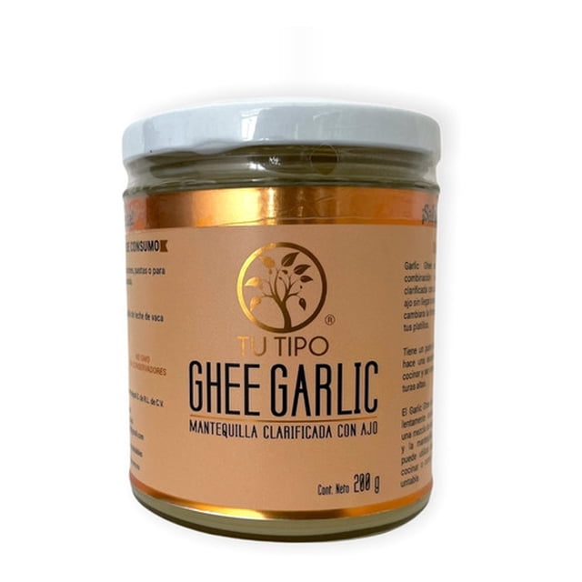 Ghee Garlic Mantequilla Clarificada con Ajo Tu Tipo 200g Original
