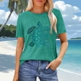 thumbnail image 3 of Ankishi Sea Turtle Shirts for Women Crew Neck Loose Fit Summer T Shirts Fashion Basic Tops for Travel Vacation Beach, 3 of 7