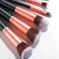 thumbnail image 2 of style3 Brochas de maquillaje Premium 14 Uds base sintética en polvo correctores sombras de ojos juegos de brochas de maquillaje negras plateadas, 2 of 5