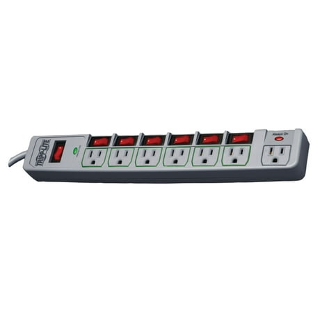 UPC: 0037332166074 | Tripp Lite Tlp76msg 7-outlet Eco-surge Energy-saving Surge Protector