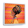thumbnail image 3 of Designart 'Portrait of African American Woman With Turban I' Modern Framed Canvas Wall Art Print, 3 of 5