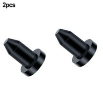 2-Pack Rubber Drain Plug Replacement for Kayak Canoe Fishing Boat - Black 31x22mm