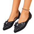 thumbnail image 2 of Domzle Flats for Women Pointed Toe Fashion Wedding Shoes Work Casual Slip-On Dress Shoes Women Comfortable Dressy Flat Black, 2 of 10