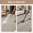 thumbnail image 6 of SIXHOME 9'x12' Outdoor Patio Rug, Modern Indoor Outdoor Area Rug with Textured Linear Pattern for Deck, Porch, Backyard, RV, Garden, Gray, 6 of 8