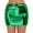 Green, variant on Pitauce Women's Sexy Bodycon Pencil Skirt Shiny Metalic Liquid Mini Skirt Night Out Party Tight Hip Skirts