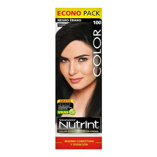 Tinte para cabello Xiomara Nutrint 100 negro ébano 130 g