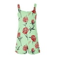 thumbnail image 7 of Zedker Womens Rompers Summer Short Jumpsuits Casual Scoop Neck Sleeveless Romper with Pockets Green L, 7 of 7