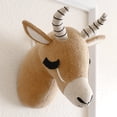 thumbnail image 3 of Crane Baby Antelope Plush Head Wall Decor, 3 of 5