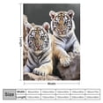 thumbnail image 4 of ARISTURING  Cute Tiger Cub Blanket Cozy Warm Soft Plush Throw for Couch Sofa Bed, 4 of 6