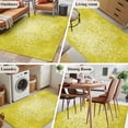 thumbnail image 5 of Boho Flowers Area Rugs 2.7'x5', Washable Small Throw Rugs for Kitchen Bedroom, Yellow Floral Vintage Bohemian Watercolor Indoor Outdoor Rug Non-Slip Low Pile Carpet Runner Reversible Floor Mats, 5 of 8