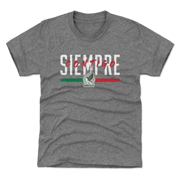 Youth 500 Level Gray Mexico National Team Siempre Contigo T-Shirt