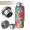 thumbnail image 2 of 20 Oz Pioneer Flower Coffee Tumbler Double Wall Insulated Stainless Steel Water Bottle | Metal Reusable Thermoses Flask with Cup Cap | Leak & Sweat Proof with Anti-Dust Lid, 2 of 7
