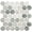 Shabby Green, variant on The Tile Life Eterna Big Penny Sumatra 4" x 4" Glass Round Mosaic Tile Sample