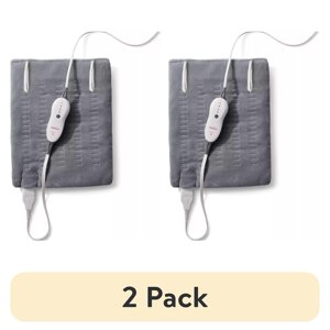 Sunbeam Premium Heating Pad, Standard Size, 12" x 15", 2-Pack