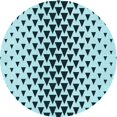thumbnail image 1 of Ahgly Company Tapis d'Intérieur Lavables en Machine, Ronds Électriques Bleus de Transition, 7' Ronds, 1 of 7