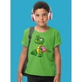 thumbnail image 2 of Crocodile With Towel T-Shirt Juniors -Image by Shutterstock,  x-Small, 2 of 4