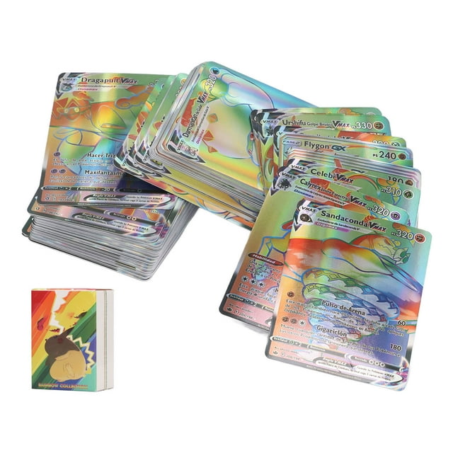 100 Uds. Tarjeta de papel de aluminio con patrones de dibujos animados, tarjeta de papel de aluminio portátil ligera para juego de mesa
