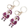 thumbnail image 3 of Haofy Key Chain Kits, Christmas Keychain, Christmas Fahionable Pendant For Hand‑made,Zipper Handles DIY Christmas Keychain Decor Ornaments Cartoon Craft Decorations, 3 of 8