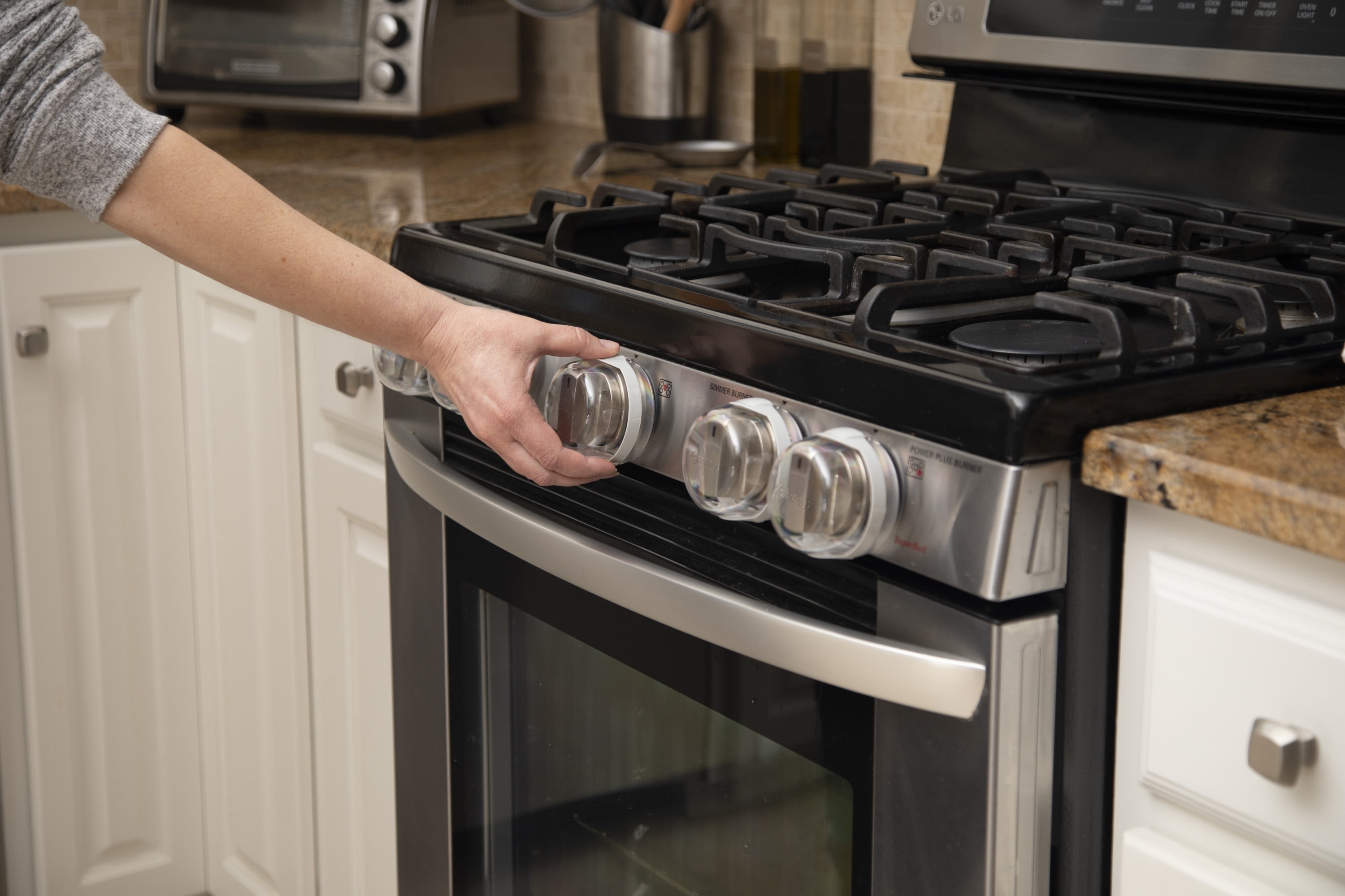 Safety 1ˢᵗ Clear View Stove Knob Covers (5pk), Clear