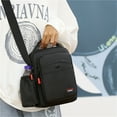 thumbnail image 6 of Crossbody Bags for Men Women Teens Messenger Bag Waterproof Oxford Nylon Crossbody Sling Bag Black, 6 of 7