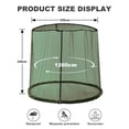 thumbnail image 4 of Topchances Adjustable Mosquito Net for 10-11ft Patio Umbrellas - Zipper Entry - Weighted Bottom for Tight Bug Proof Seal, Green, 4 of 8