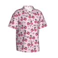 thumbnail image 2 of Daiia Bike with Donut Wheels Hawaiian Shirt for Men Gentle Cotton Regular Short Sleeve Casual-XX-Large, 2 of 9