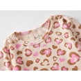 thumbnail image 2 of Beezizac Cute Leopard Heart Pajama Set for Baby/Toddler/Little Girls 2 Piece Short PJs Size 7, 2 of 7