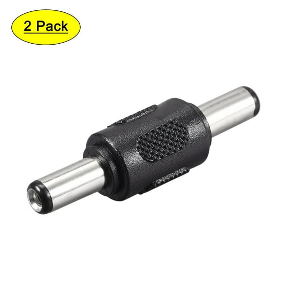 Uxcell 5.5mmx2.1mm Male to Male DC Power Connector, 2 Count