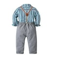 thumbnail image 2 of Newborn Clothes Winter Boys Long Sleeve Suspender Trousers Set Boys Sling Party Clothes Formal Suit Boys Gentleman Short Boys Outfits Infant Short Sleeve, 2 of 9
