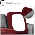 thumbnail image 3 of Housse de Coussin Extensible Housse de Coussin de Canapé Protecteur de Meubles Housse de Siège de Canapé pour Canapé Housses de Coussin 1 Pce pour Causeuse, Vin Foncé, 3 of 7