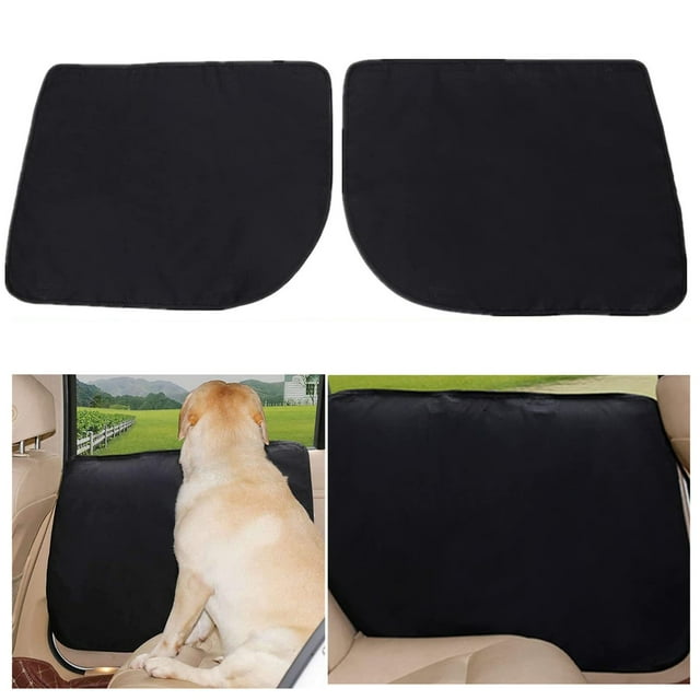 Alfombrilla protectora para puerta de coche para mascotas | Protección universal contra arañazos de perro | Tela impermeable 600D | Fácil de limpiar | Fijación adhesiva | 28.35x15.75 pulgadas