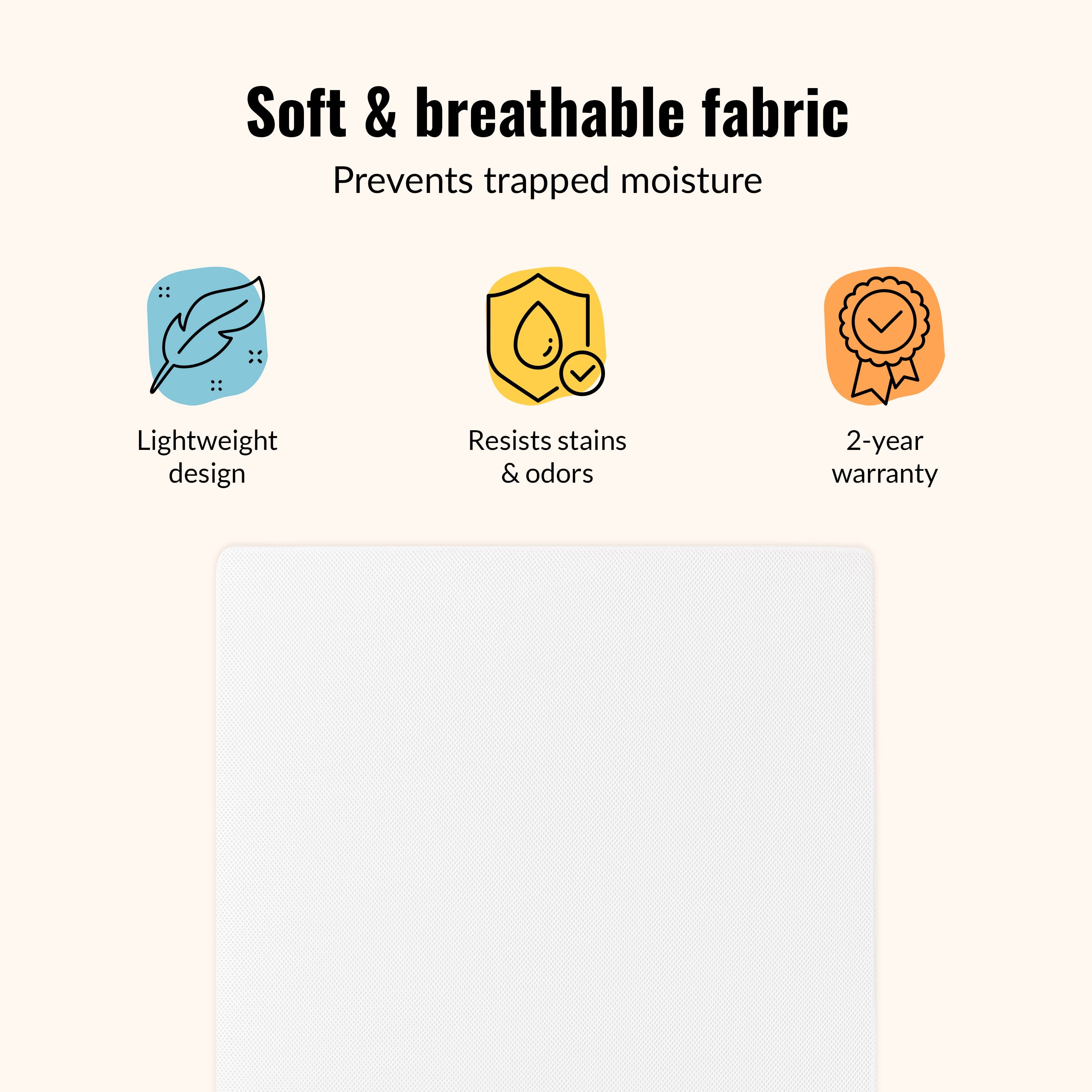 Dream on Me 2-In-1 Breathable 2-Sided Mini/Portable Crib Innerspring Mattress