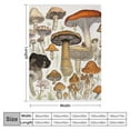 thumbnail image 4 of ARISTURING Mushroom Blanket Soft Flannel Botanical Plush Throw Blanket for Bed Couch Home Decorative Mushrooms Blanket Illustrative Reference Chart Blankets All Season, 4 of 6